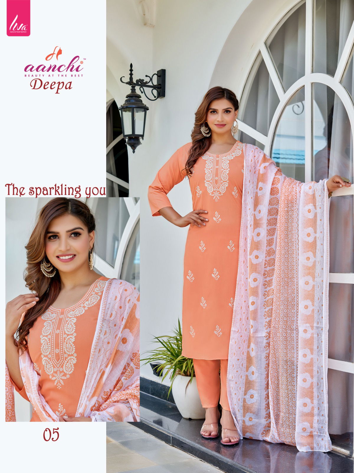 Deepa By Aanchi Liva Rayon Designer Kurti With Bottom Dupatta Wholesale Shop In Surat